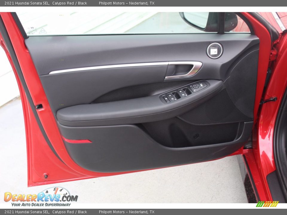 2021 Hyundai Sonata SEL Calypso Red / Black Photo #9
