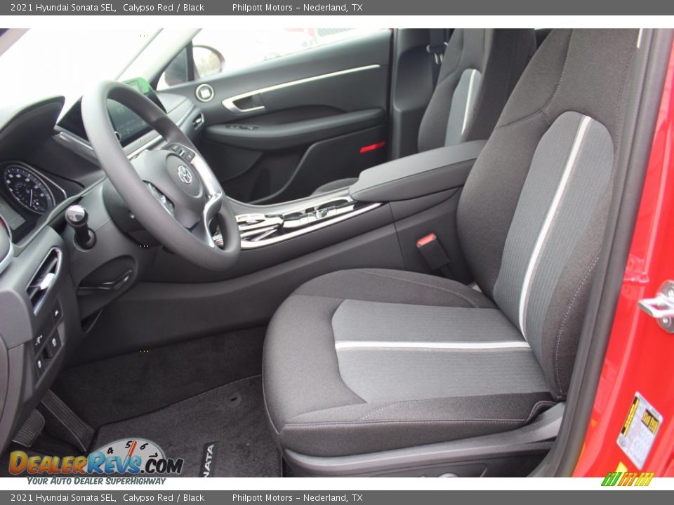2021 Hyundai Sonata SEL Calypso Red / Black Photo #10