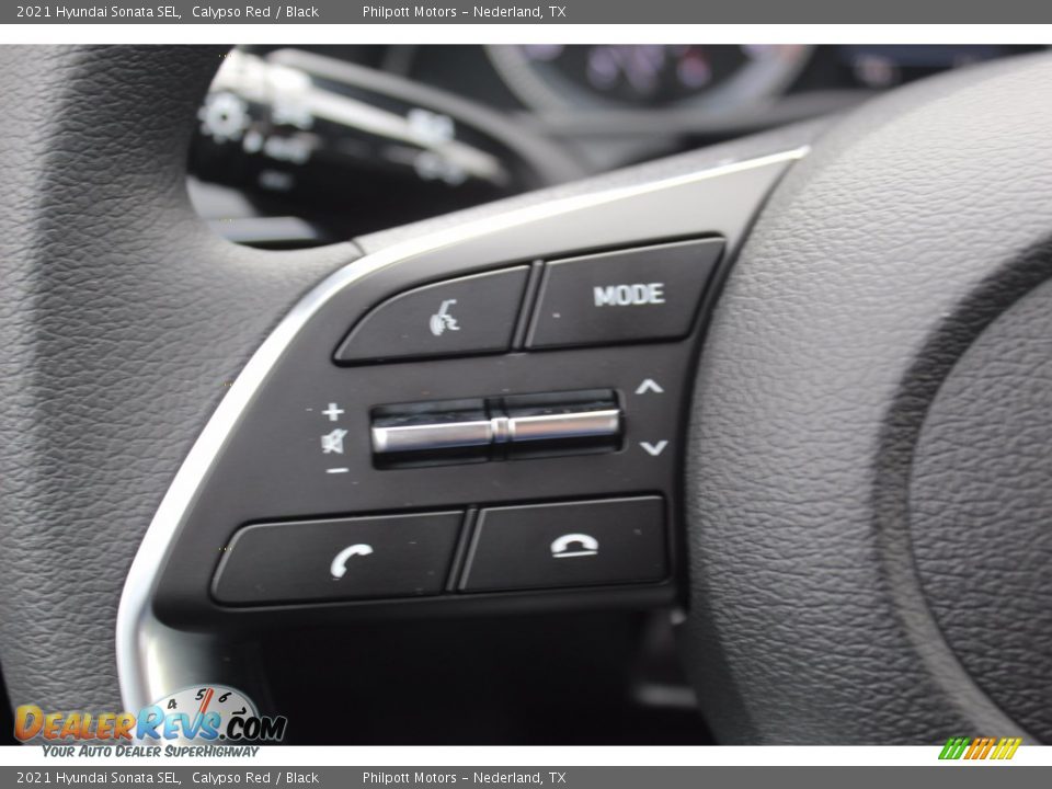 2021 Hyundai Sonata SEL Calypso Red / Black Photo #11