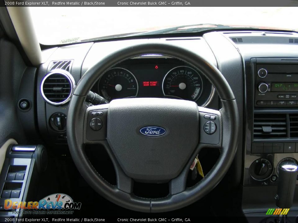 2008 Ford Explorer XLT Redfire Metallic / Black/Stone Photo #25
