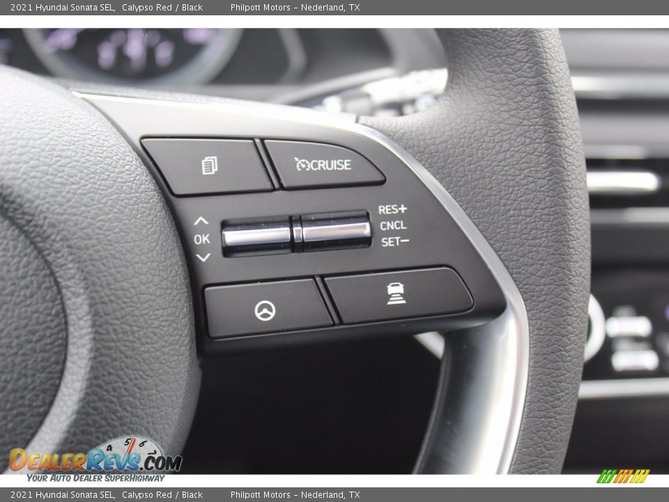 2021 Hyundai Sonata SEL Calypso Red / Black Photo #12