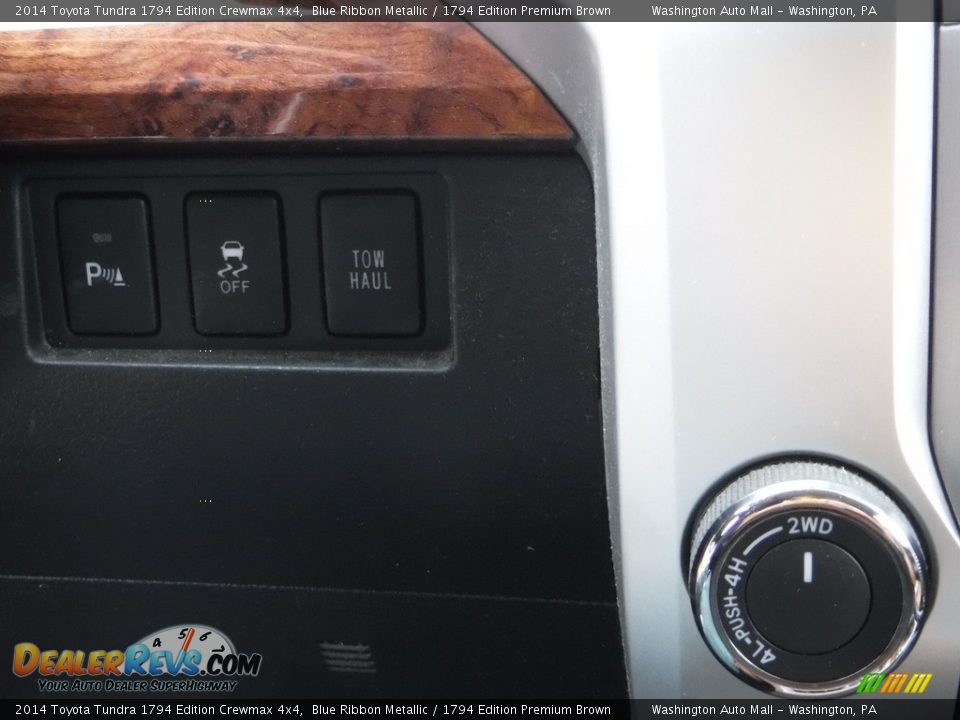 2014 Toyota Tundra 1794 Edition Crewmax 4x4 Blue Ribbon Metallic / 1794 Edition Premium Brown Photo #8