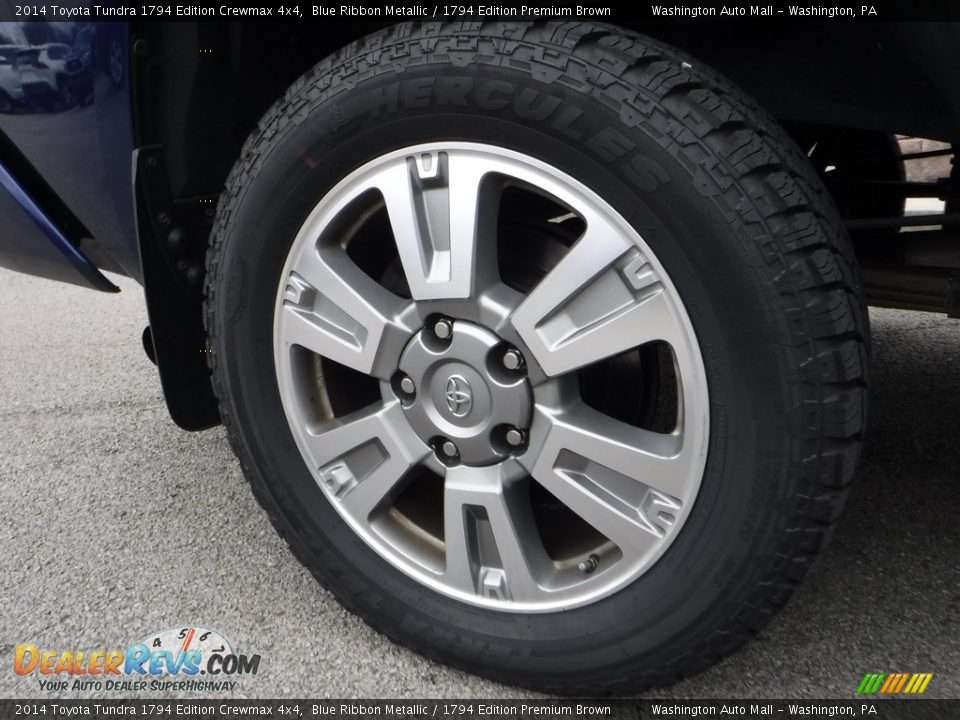 2014 Toyota Tundra 1794 Edition Crewmax 4x4 Blue Ribbon Metallic / 1794 Edition Premium Brown Photo #9