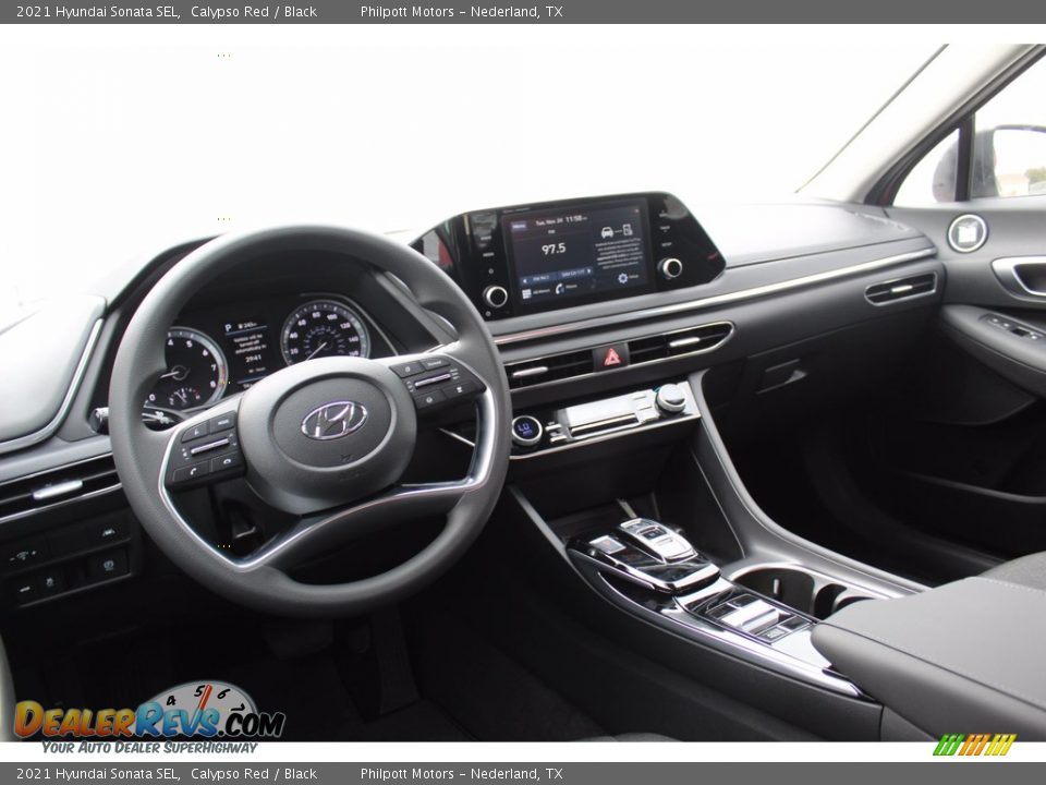 2021 Hyundai Sonata SEL Calypso Red / Black Photo #21
