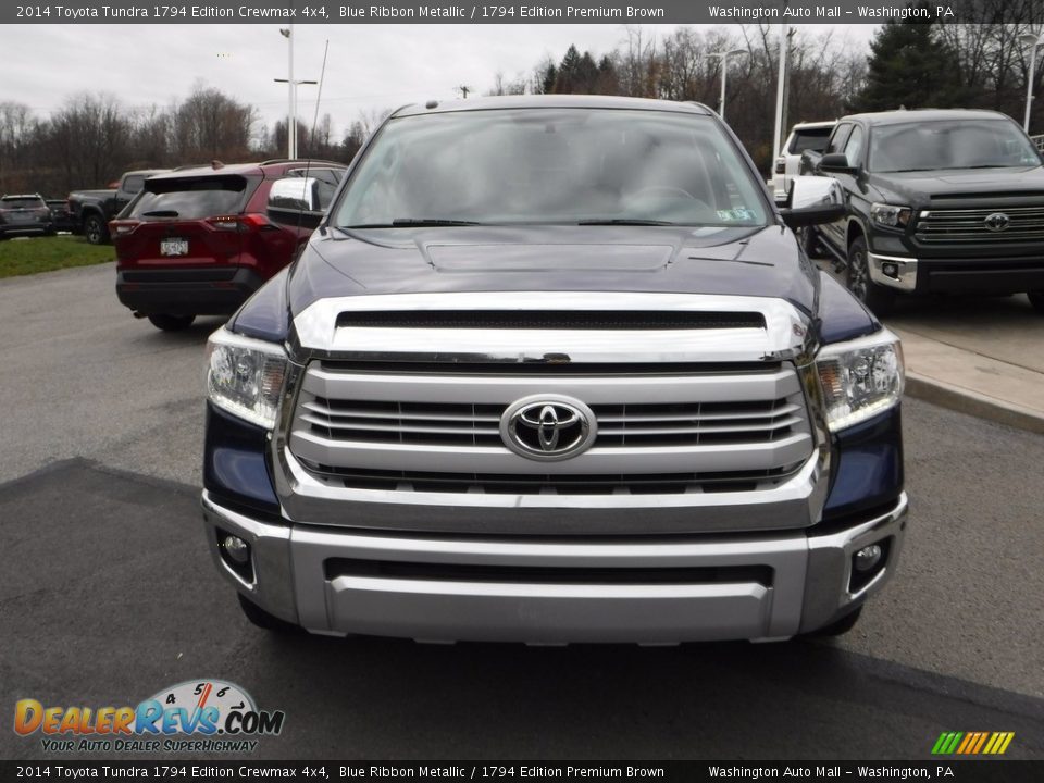 2014 Toyota Tundra 1794 Edition Crewmax 4x4 Blue Ribbon Metallic / 1794 Edition Premium Brown Photo #13