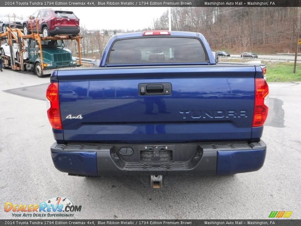 2014 Toyota Tundra 1794 Edition Crewmax 4x4 Blue Ribbon Metallic / 1794 Edition Premium Brown Photo #17