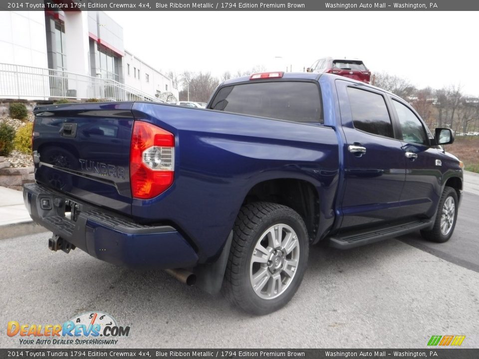 2014 Toyota Tundra 1794 Edition Crewmax 4x4 Blue Ribbon Metallic / 1794 Edition Premium Brown Photo #18