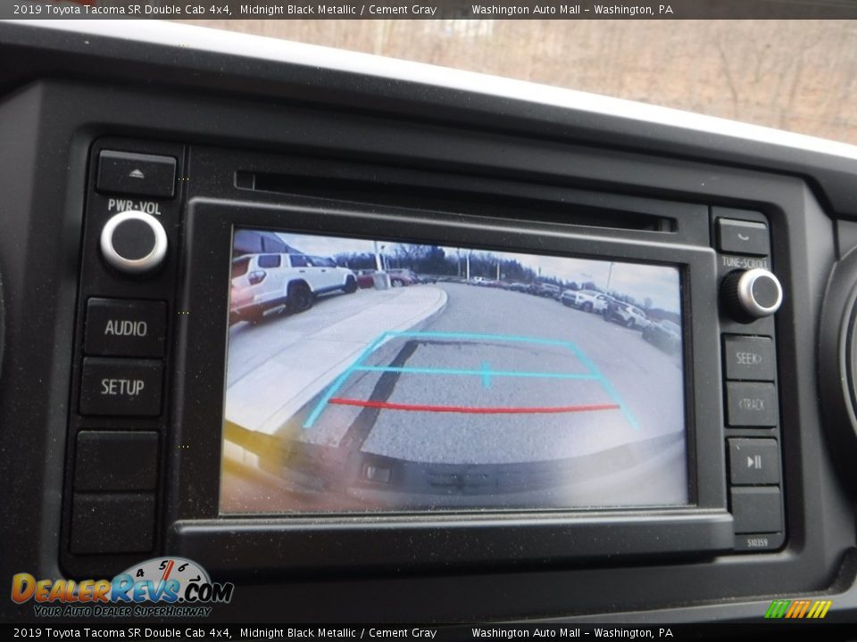 2019 Toyota Tacoma SR Double Cab 4x4 Midnight Black Metallic / Cement Gray Photo #4