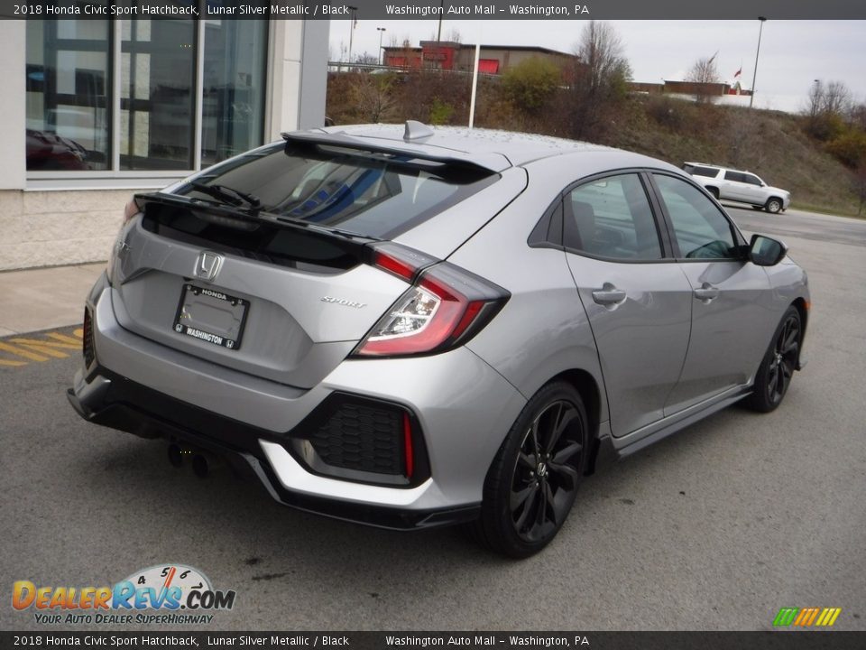 2018 Honda Civic Sport Hatchback Lunar Silver Metallic / Black Photo #8