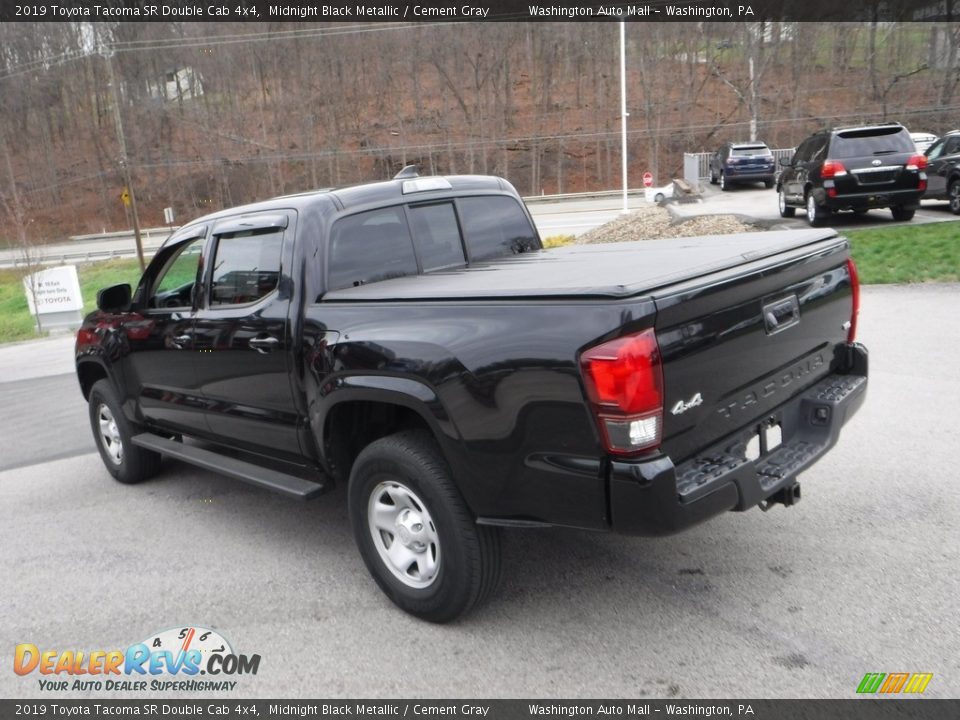 2019 Toyota Tacoma SR Double Cab 4x4 Midnight Black Metallic / Cement Gray Photo #14