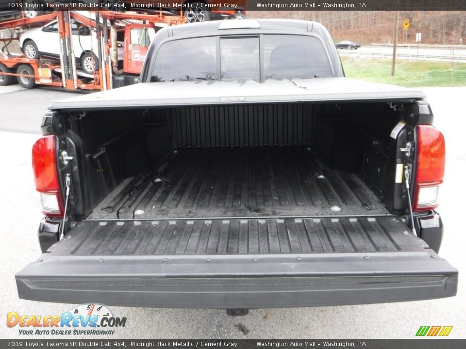 2019 Toyota Tacoma SR Double Cab 4x4 Midnight Black Metallic / Cement Gray Photo #19