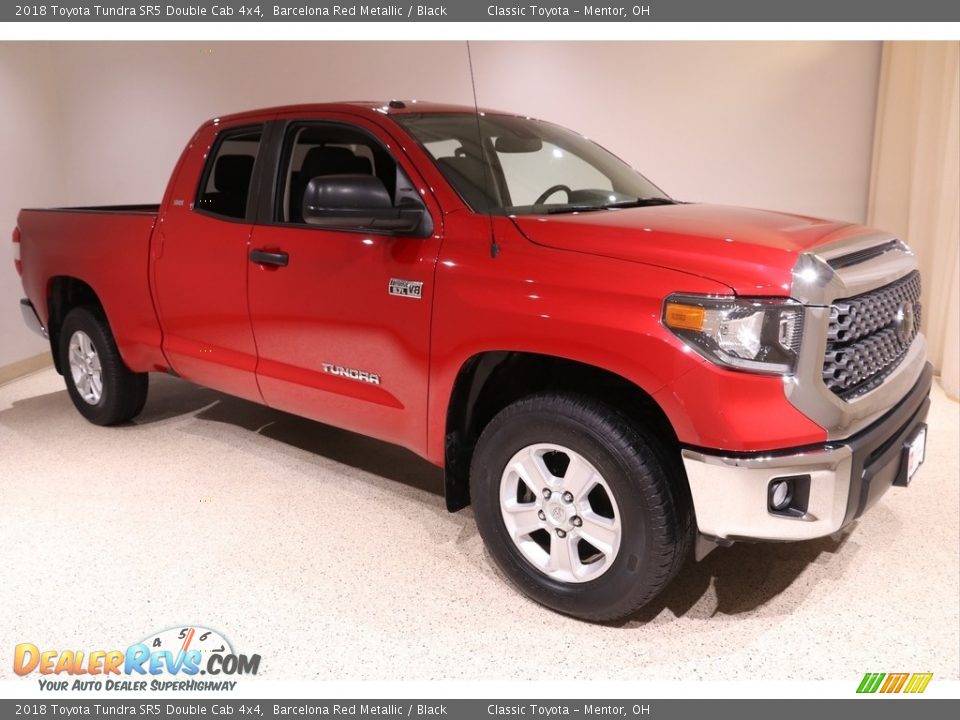 2018 Toyota Tundra SR5 Double Cab 4x4 Barcelona Red Metallic / Black Photo #1