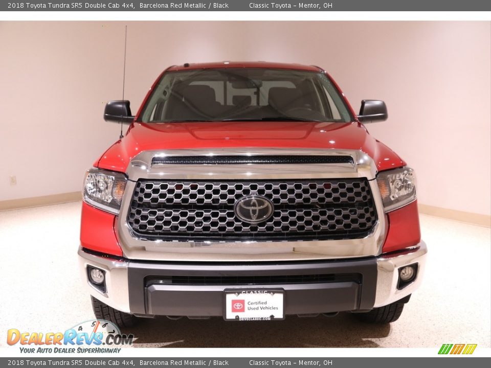 2018 Toyota Tundra SR5 Double Cab 4x4 Barcelona Red Metallic / Black Photo #2