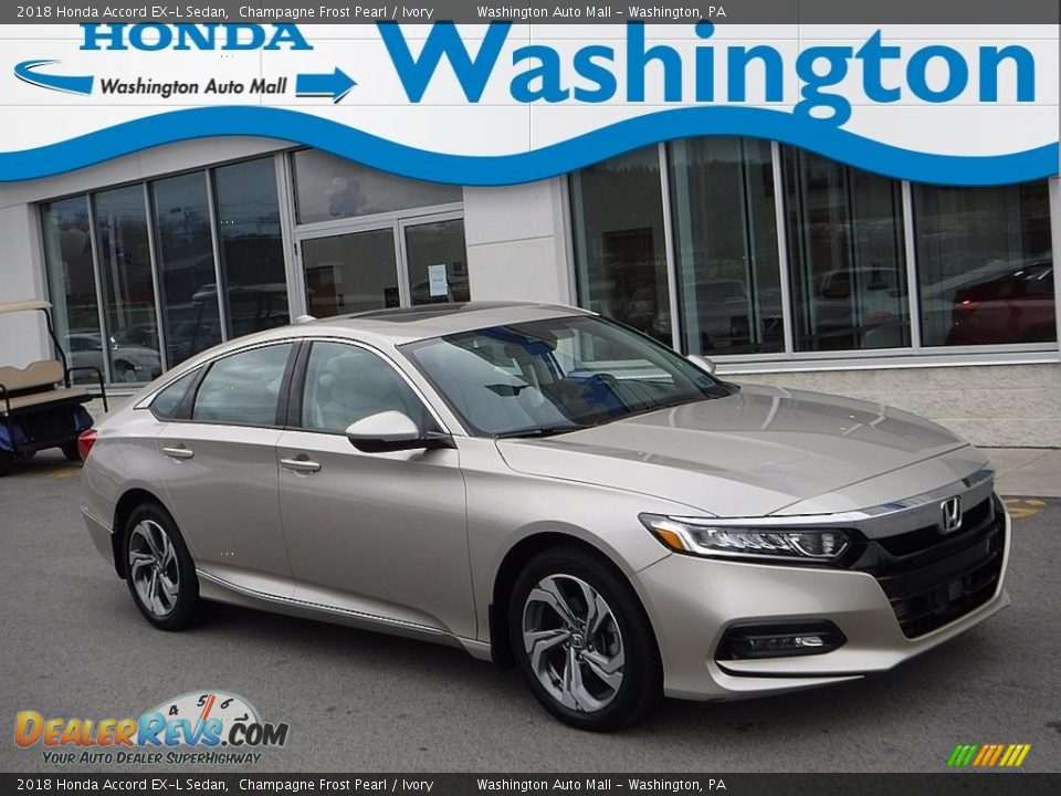 2018 Honda Accord EX-L Sedan Champagne Frost Pearl / Ivory Photo #1