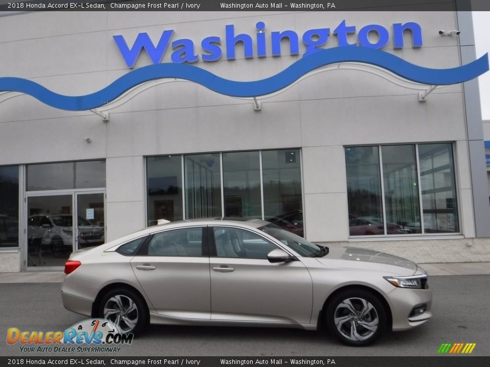 2018 Honda Accord EX-L Sedan Champagne Frost Pearl / Ivory Photo #2