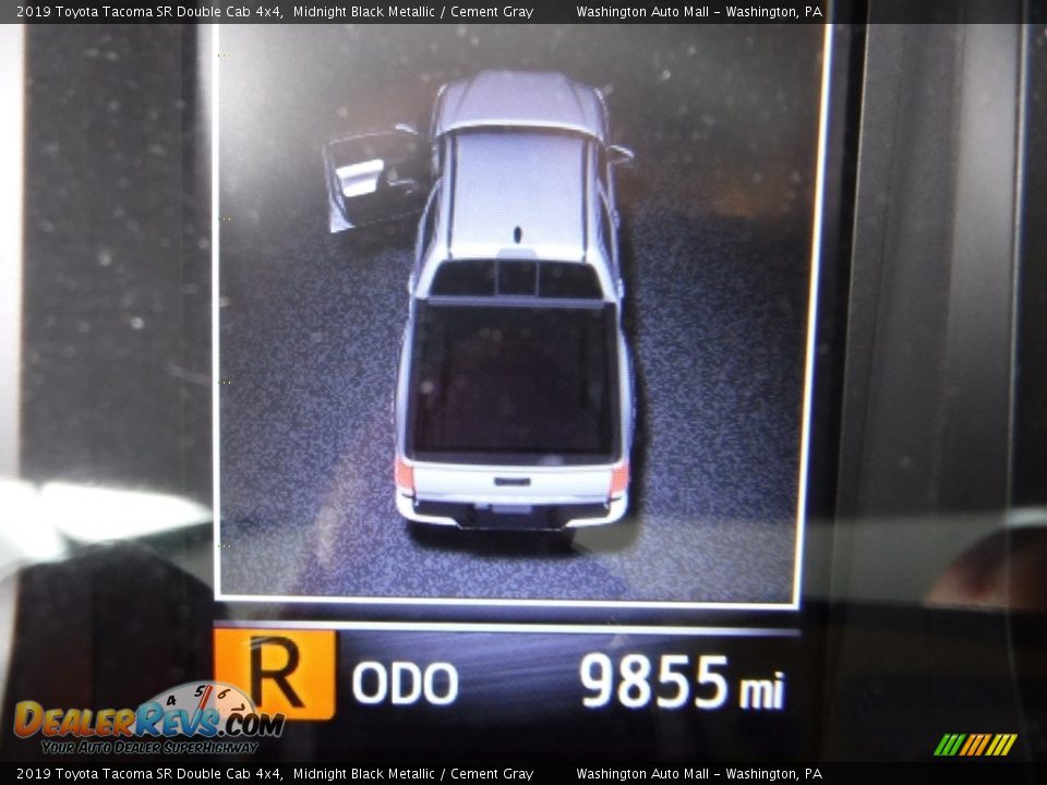 2019 Toyota Tacoma SR Double Cab 4x4 Midnight Black Metallic / Cement Gray Photo #30