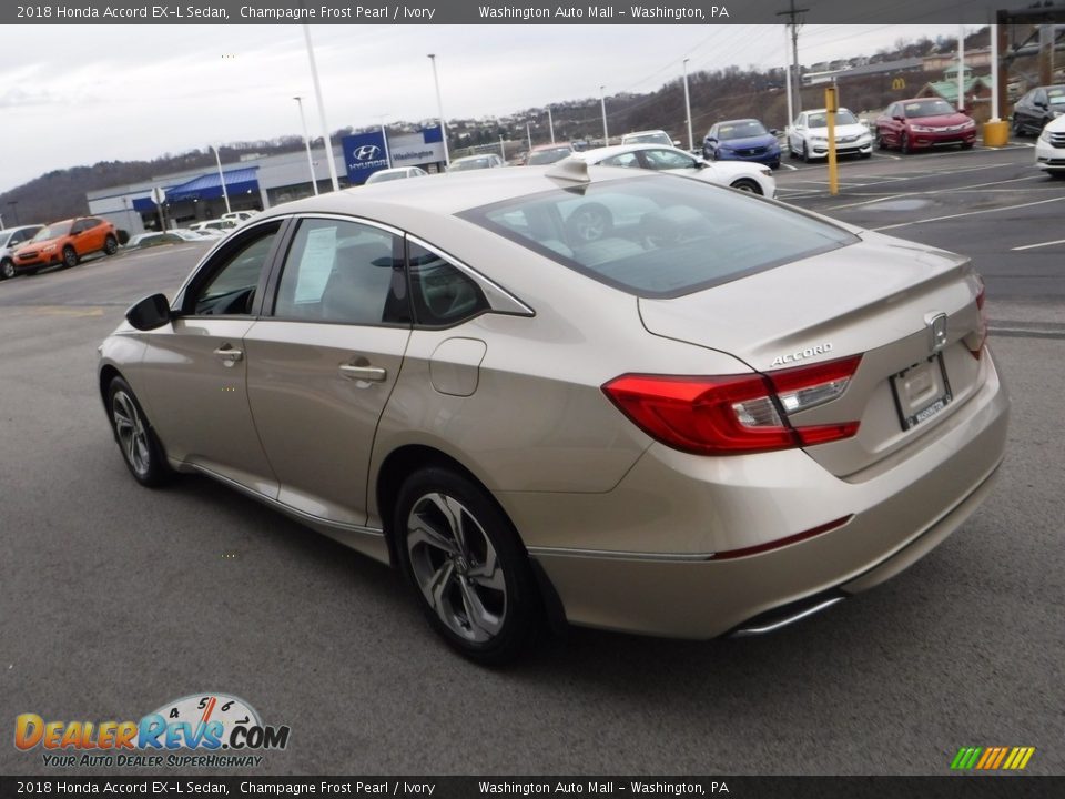 2018 Honda Accord EX-L Sedan Champagne Frost Pearl / Ivory Photo #8