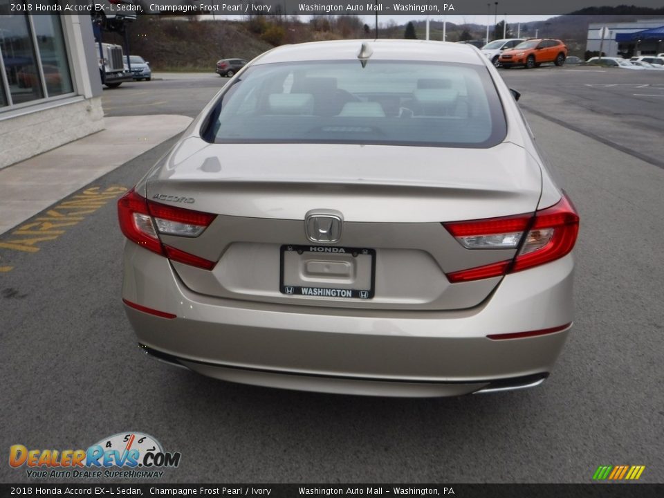 2018 Honda Accord EX-L Sedan Champagne Frost Pearl / Ivory Photo #9