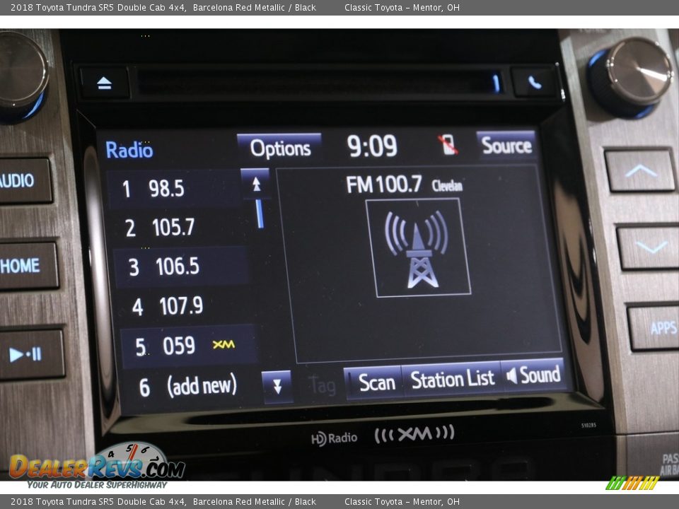2018 Toyota Tundra SR5 Double Cab 4x4 Barcelona Red Metallic / Black Photo #11