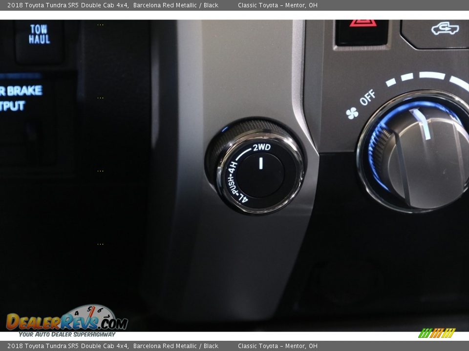 2018 Toyota Tundra SR5 Double Cab 4x4 Barcelona Red Metallic / Black Photo #13