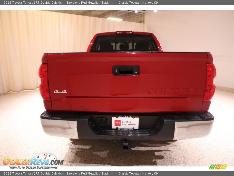 2018 Toyota Tundra SR5 Double Cab 4x4 Barcelona Red Metallic / Black Photo #18