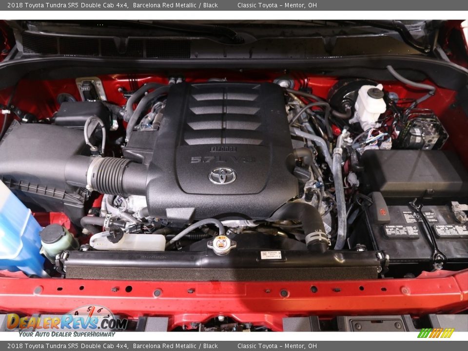 2018 Toyota Tundra SR5 Double Cab 4x4 Barcelona Red Metallic / Black Photo #19