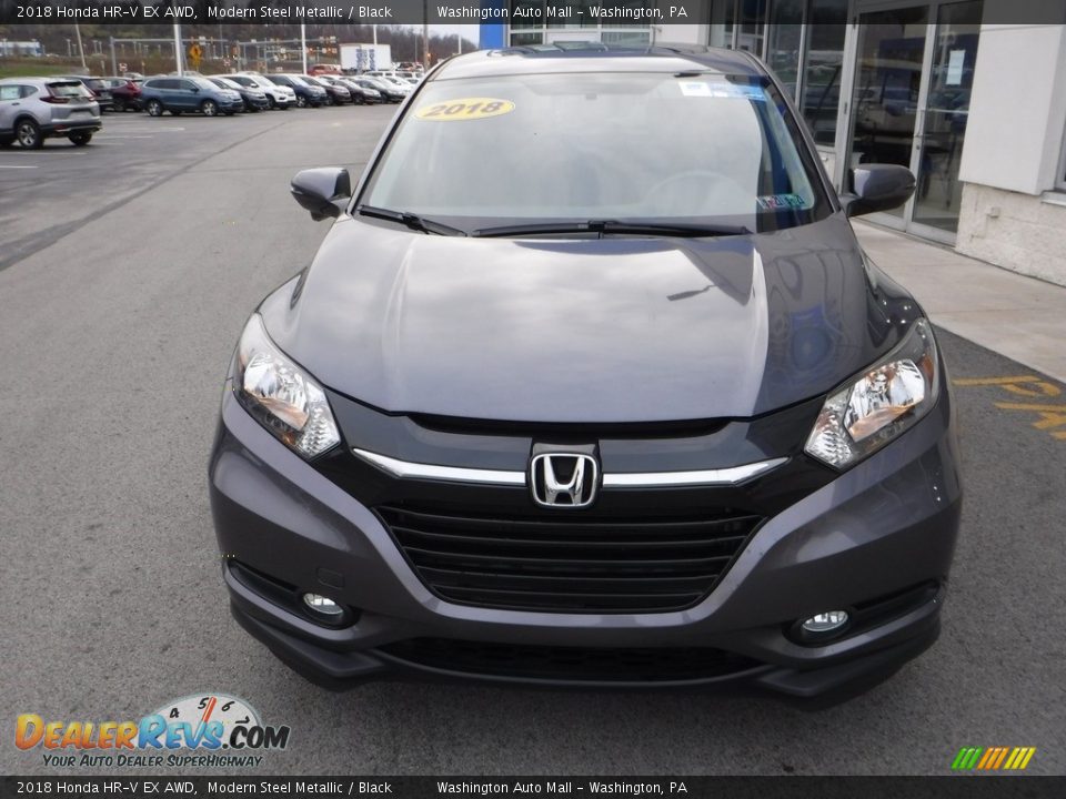 2018 Honda HR-V EX AWD Modern Steel Metallic / Black Photo #5