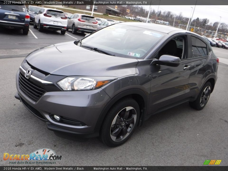 2018 Honda HR-V EX AWD Modern Steel Metallic / Black Photo #6