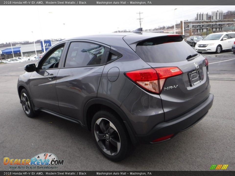 2018 Honda HR-V EX AWD Modern Steel Metallic / Black Photo #8