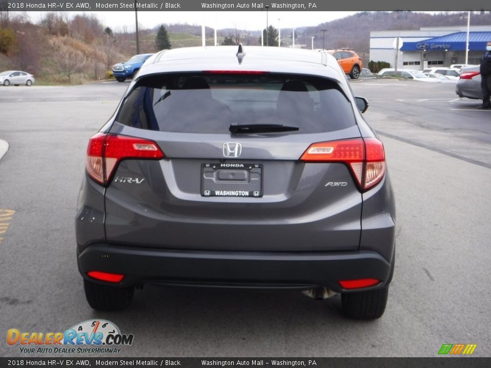 2018 Honda HR-V EX AWD Modern Steel Metallic / Black Photo #9