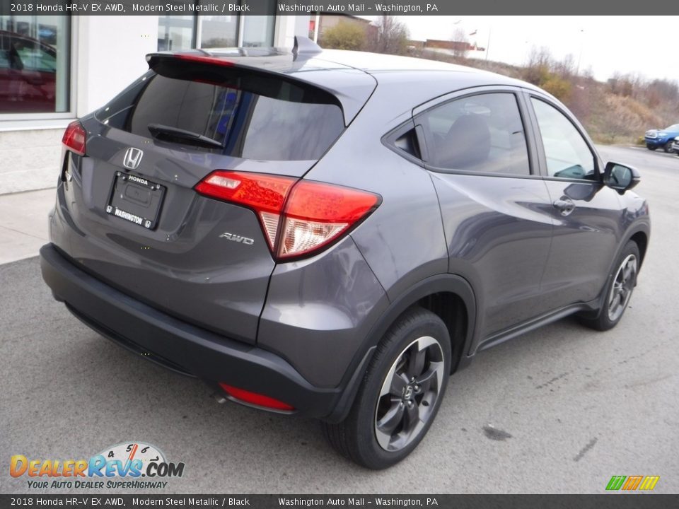 2018 Honda HR-V EX AWD Modern Steel Metallic / Black Photo #10