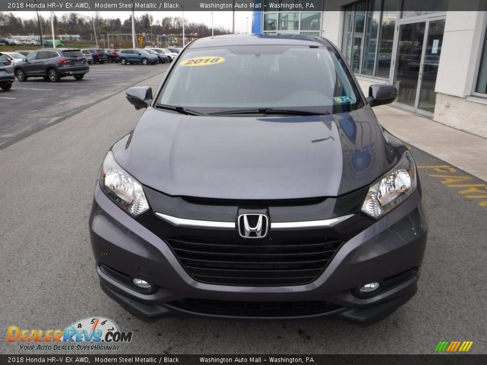 2018 Honda HR-V EX AWD Modern Steel Metallic / Black Photo #4