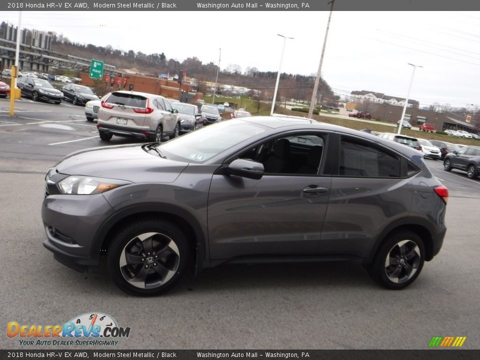 2018 Honda HR-V EX AWD Modern Steel Metallic / Black Photo #6