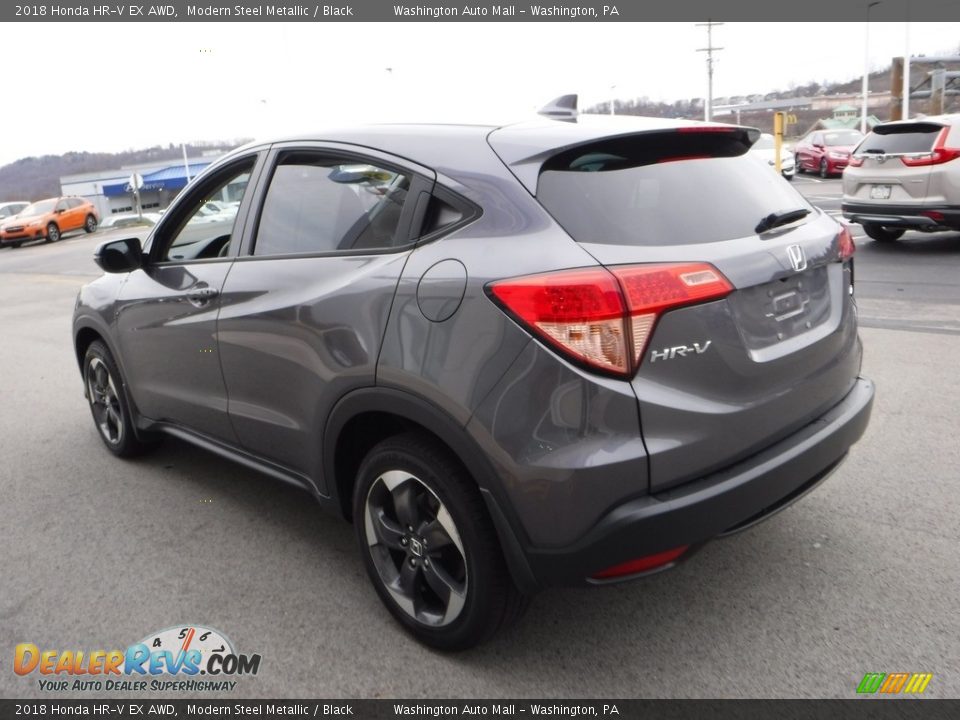 2018 Honda HR-V EX AWD Modern Steel Metallic / Black Photo #7