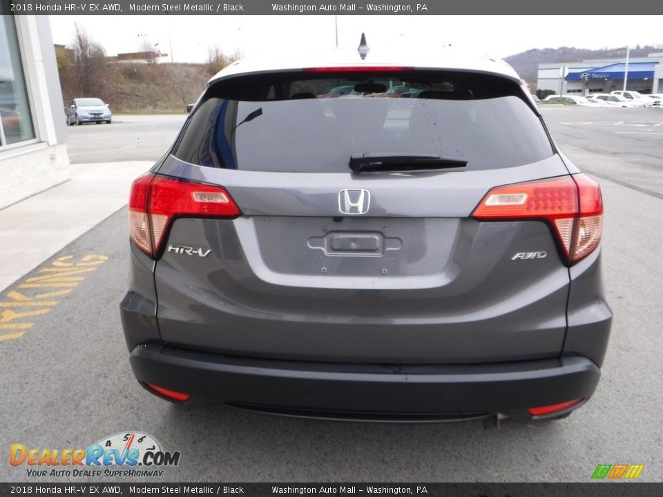 2018 Honda HR-V EX AWD Modern Steel Metallic / Black Photo #8