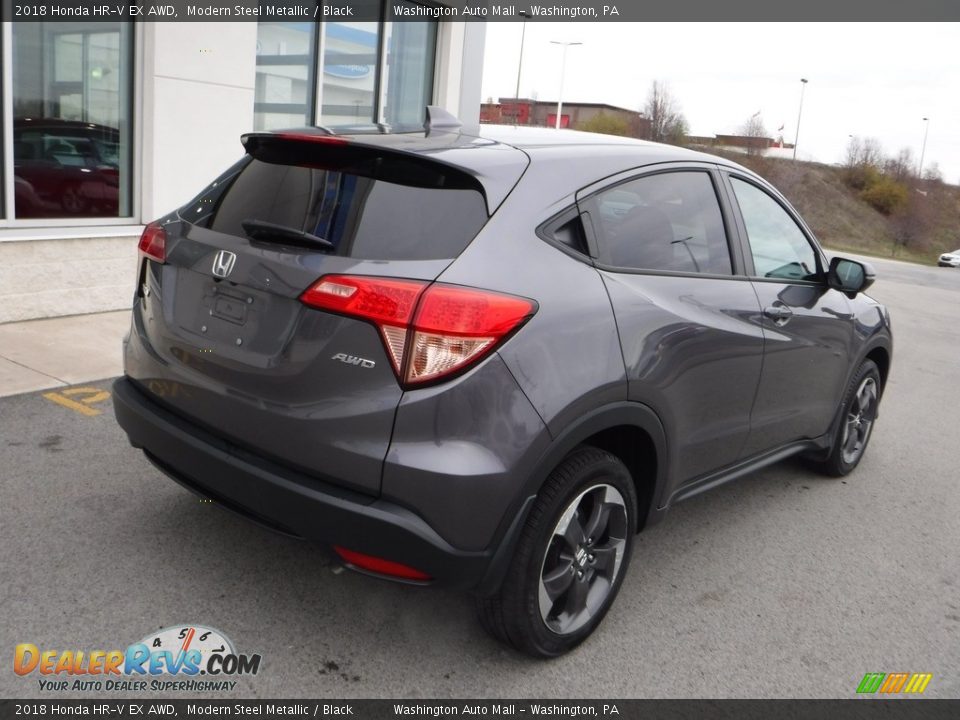 2018 Honda HR-V EX AWD Modern Steel Metallic / Black Photo #9