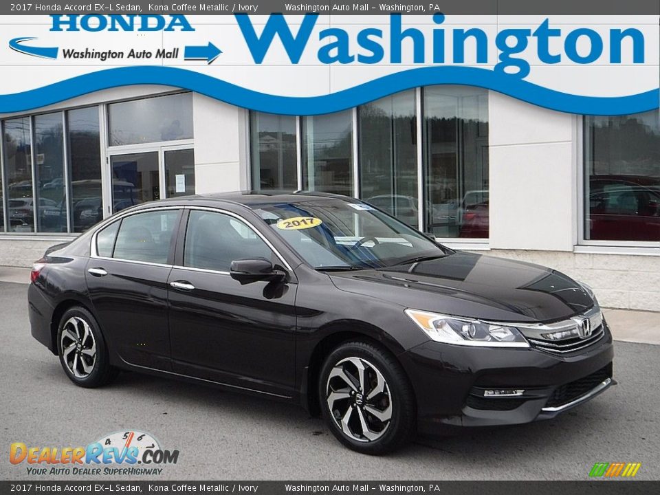 2017 Honda Accord EX-L Sedan Kona Coffee Metallic / Ivory Photo #1