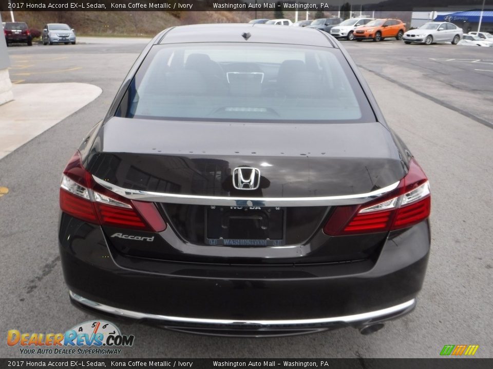 2017 Honda Accord EX-L Sedan Kona Coffee Metallic / Ivory Photo #9