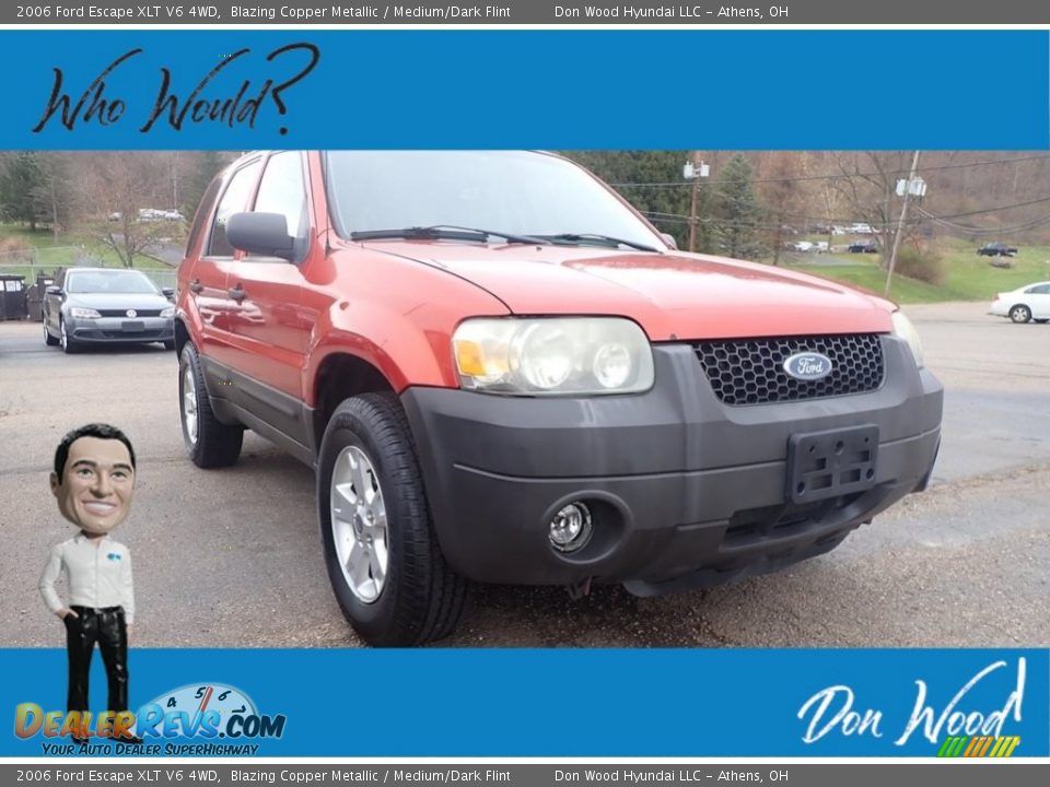 2006 Ford Escape XLT V6 4WD Blazing Copper Metallic / Medium/Dark Flint Photo #1