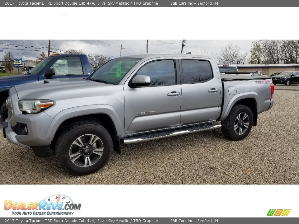 2017 Toyota Tacoma TRD Sport Double Cab 4x4 Silver Sky Metallic / TRD Graphite Photo #1