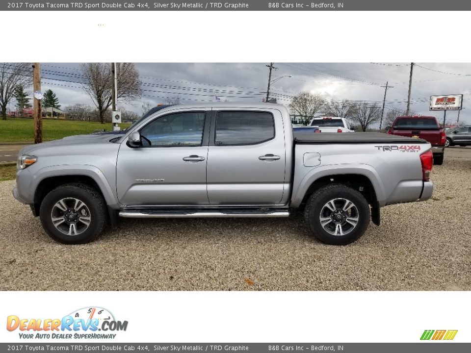 2017 Toyota Tacoma TRD Sport Double Cab 4x4 Silver Sky Metallic / TRD Graphite Photo #2