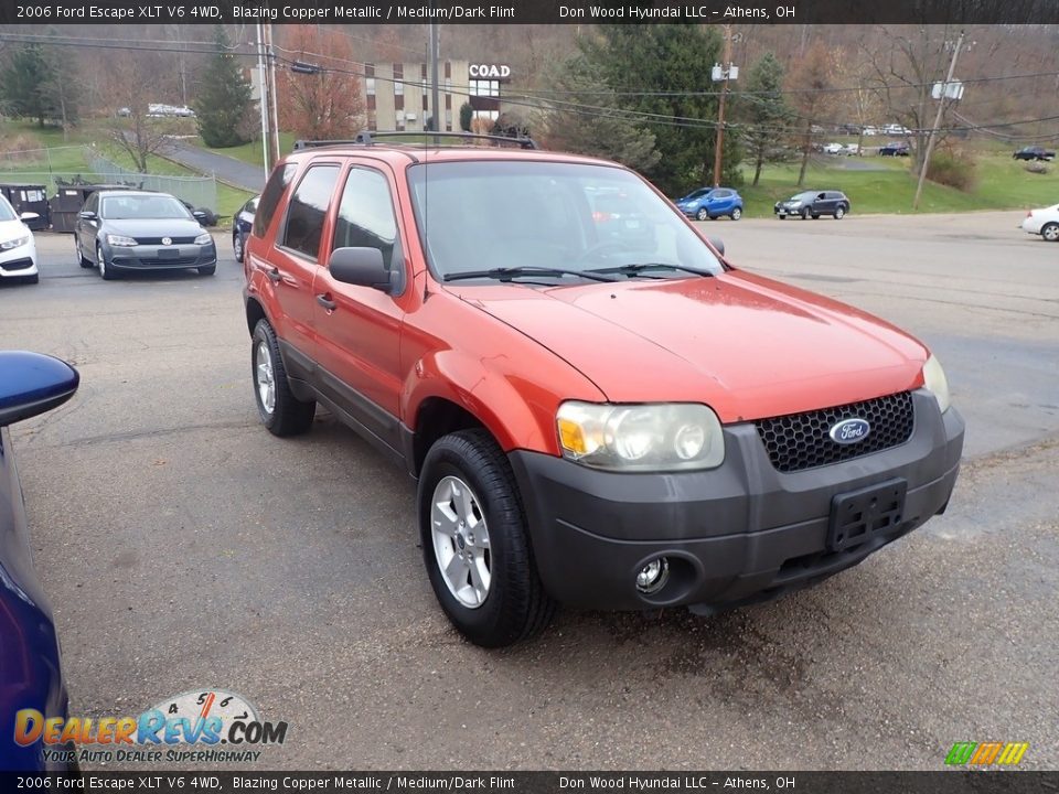 2006 Ford Escape XLT V6 4WD Blazing Copper Metallic / Medium/Dark Flint Photo #3
