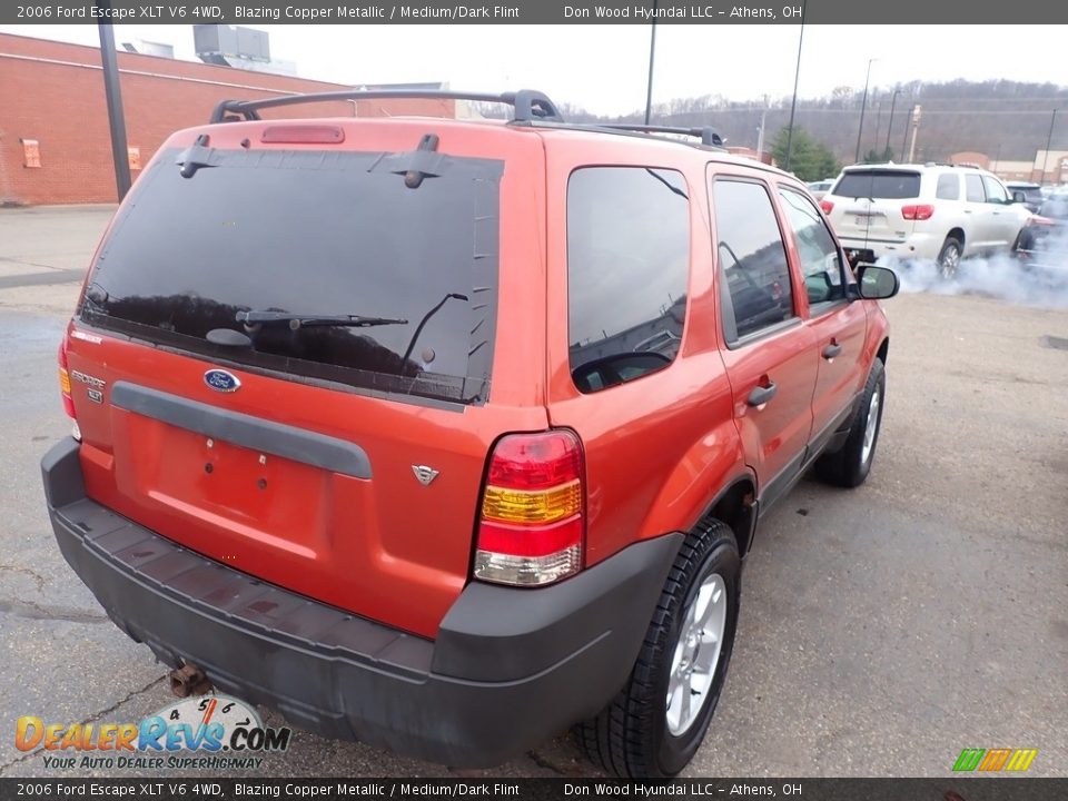 2006 Ford Escape XLT V6 4WD Blazing Copper Metallic / Medium/Dark Flint Photo #5