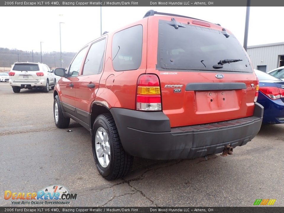 2006 Ford Escape XLT V6 4WD Blazing Copper Metallic / Medium/Dark Flint Photo #8