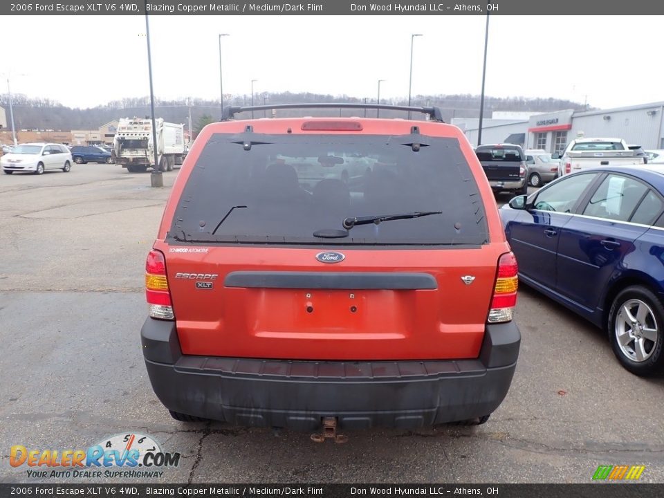 2006 Ford Escape XLT V6 4WD Blazing Copper Metallic / Medium/Dark Flint Photo #9
