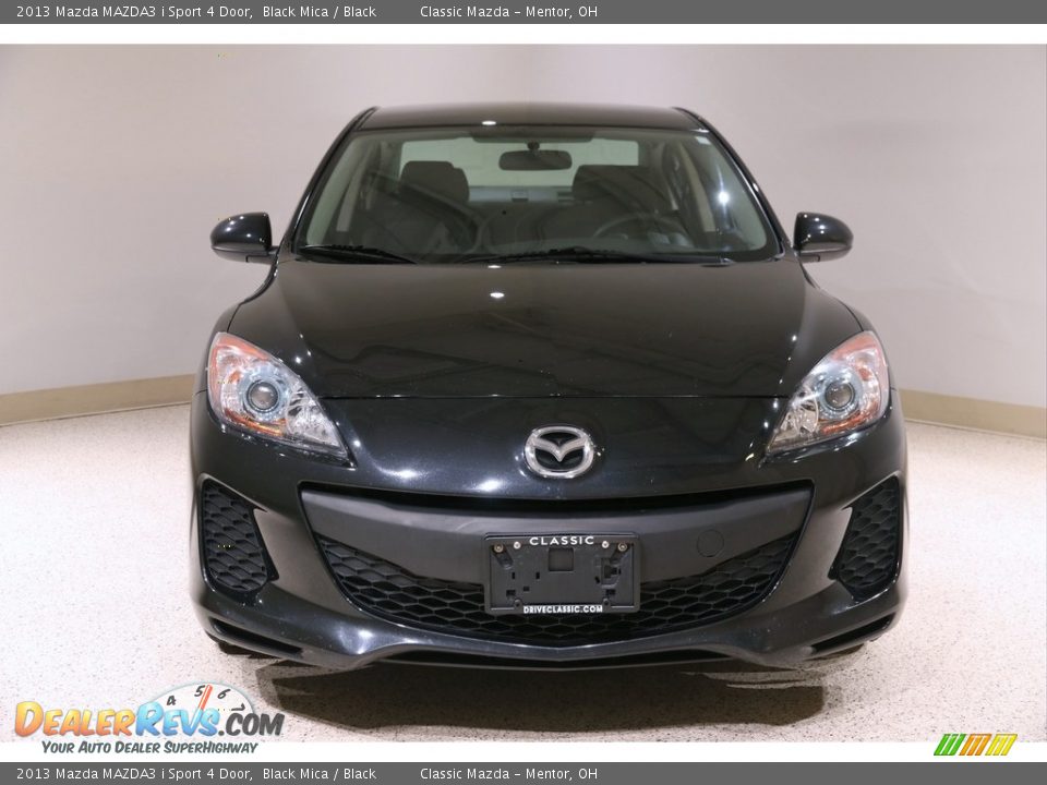 2013 Mazda MAZDA3 i Sport 4 Door Black Mica / Black Photo #2
