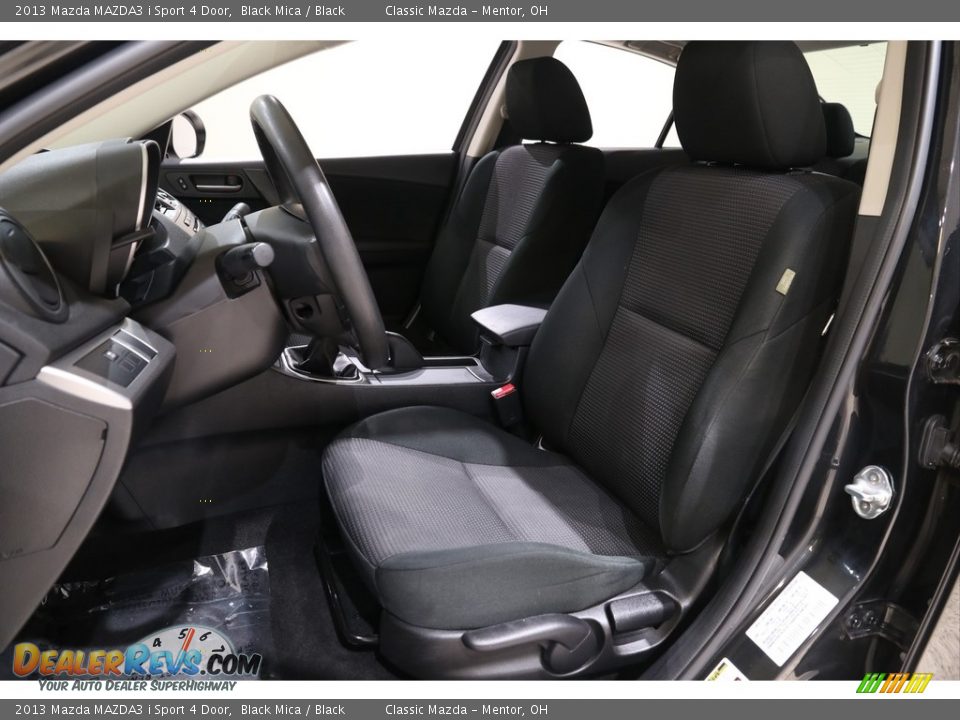 2013 Mazda MAZDA3 i Sport 4 Door Black Mica / Black Photo #5