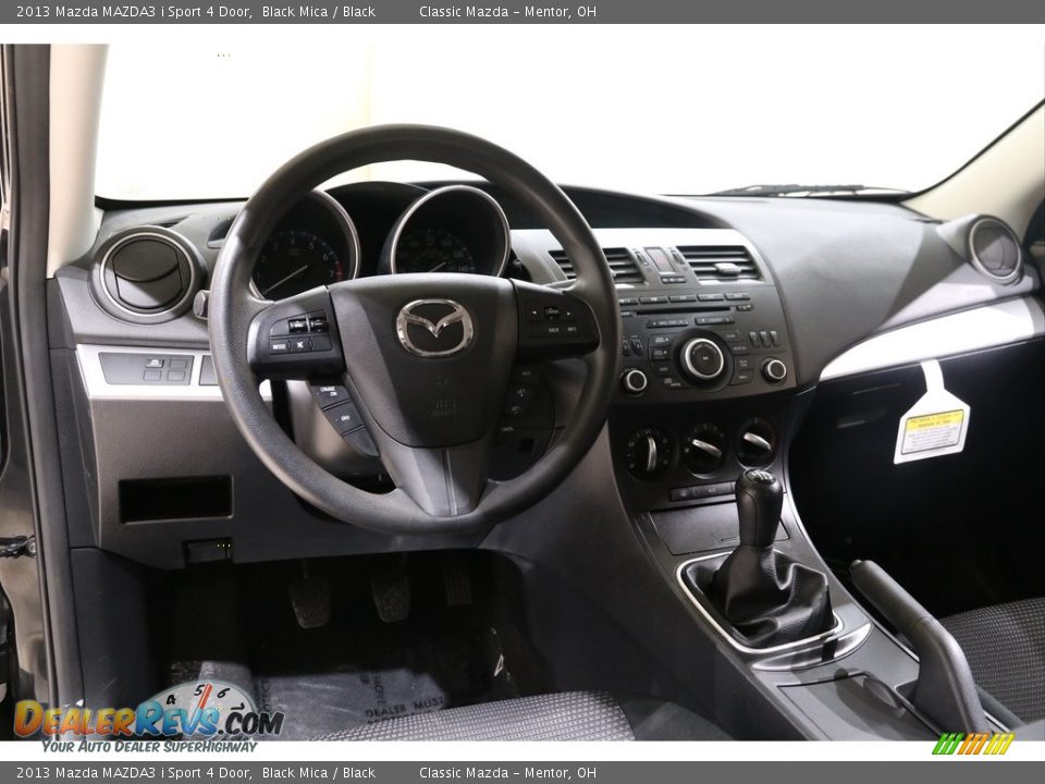 2013 Mazda MAZDA3 i Sport 4 Door Black Mica / Black Photo #6