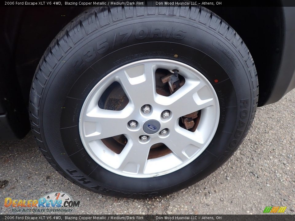 2006 Ford Escape XLT V6 4WD Blazing Copper Metallic / Medium/Dark Flint Photo #29