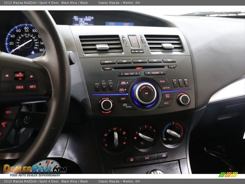 2013 Mazda MAZDA3 i Sport 4 Door Black Mica / Black Photo #11
